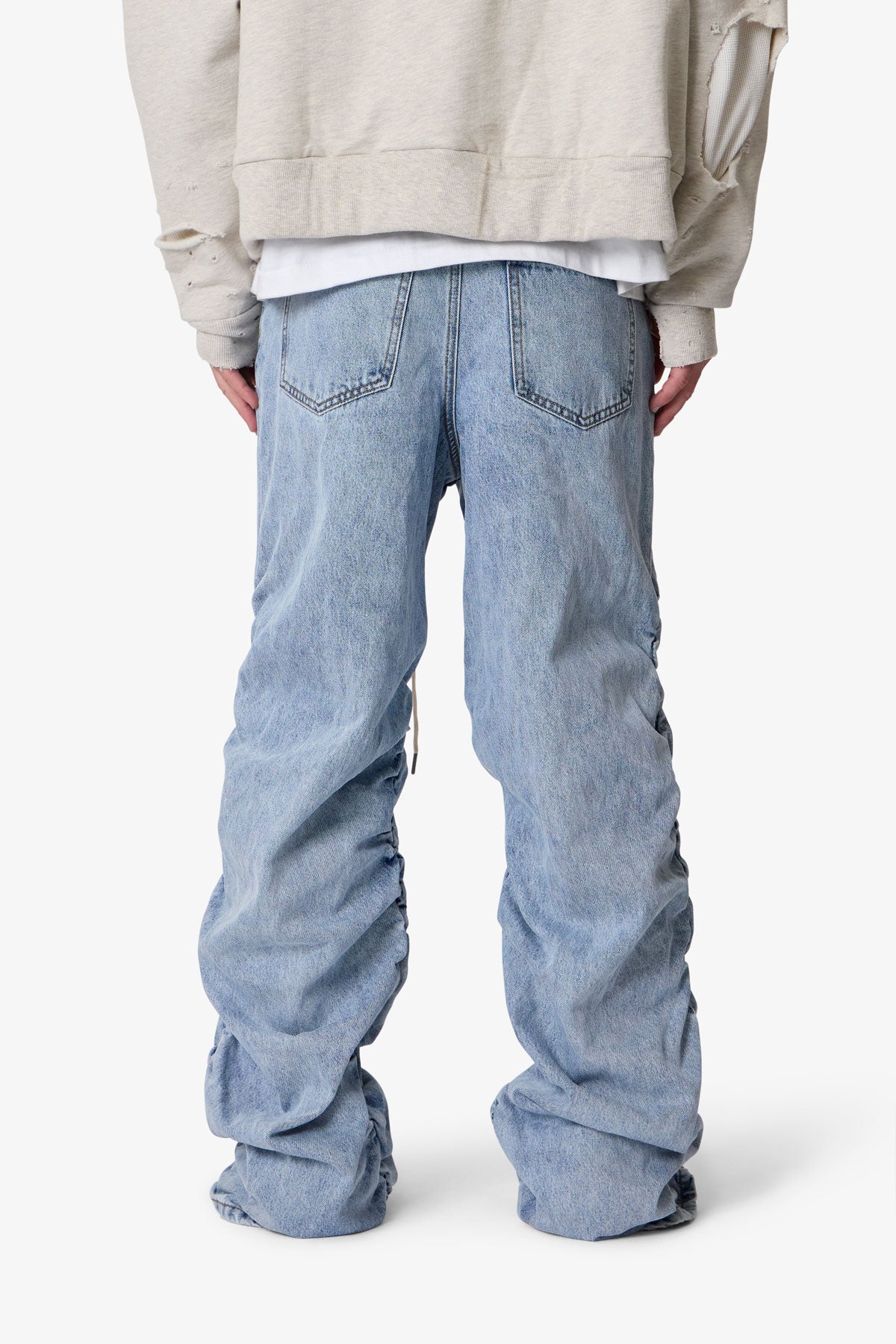 Ruched Denim - Light Blue