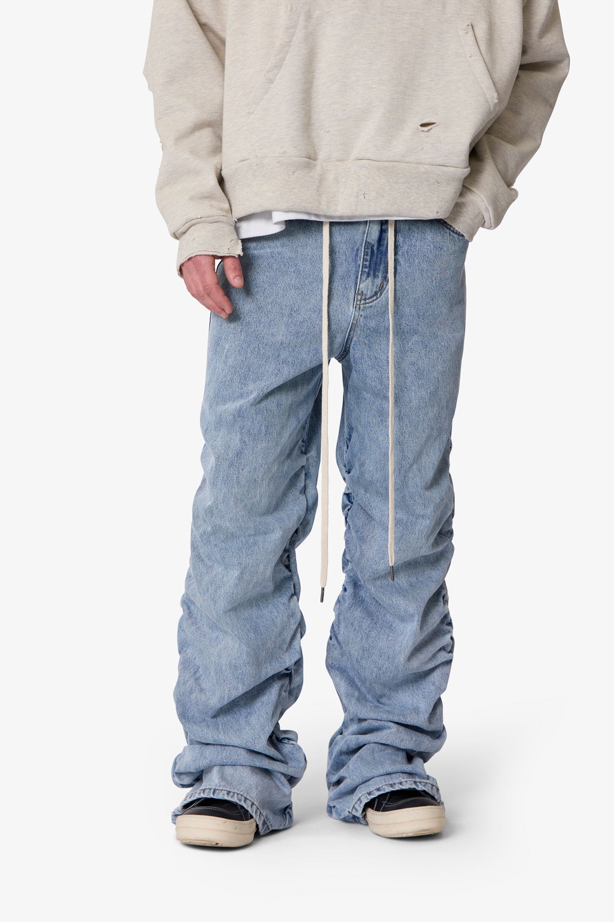 Ruched Denim - Light Blue