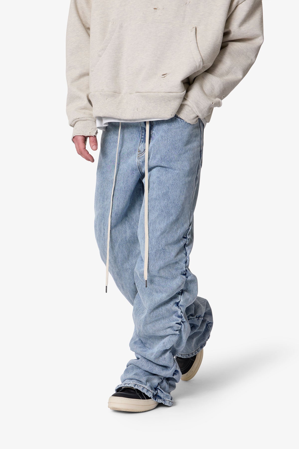 Ruched Denim - Light Blue