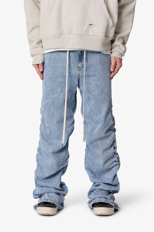 Ruched Denim - Light Blue
