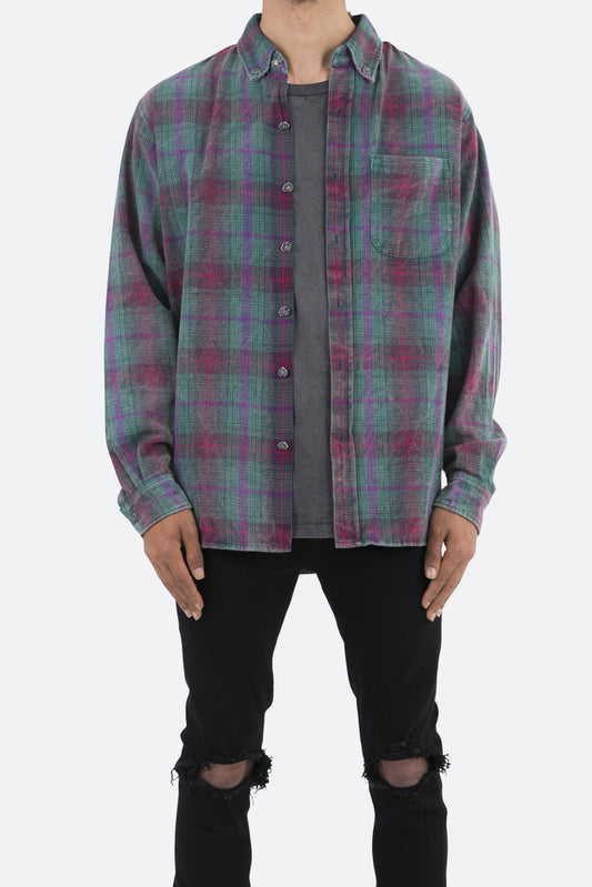 Scorpion Vintage Flannel - Green/Purple