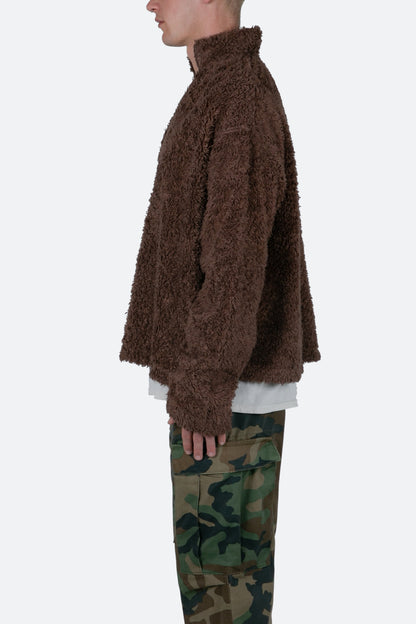 Sherpa Pullover - Brown