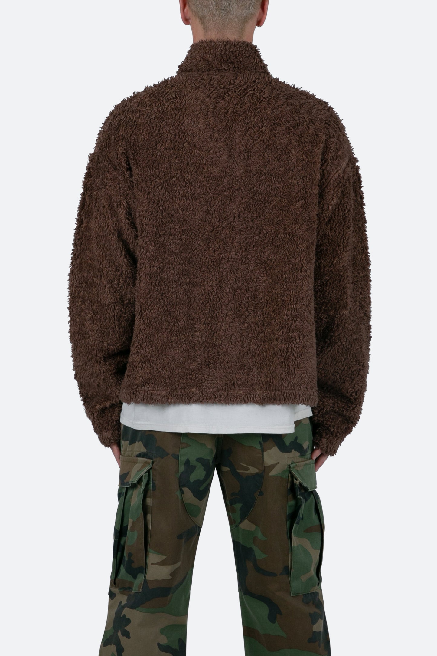 Sherpa Pullover - Brown