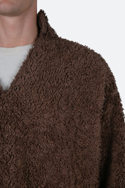 Sherpa Pullover - Brown