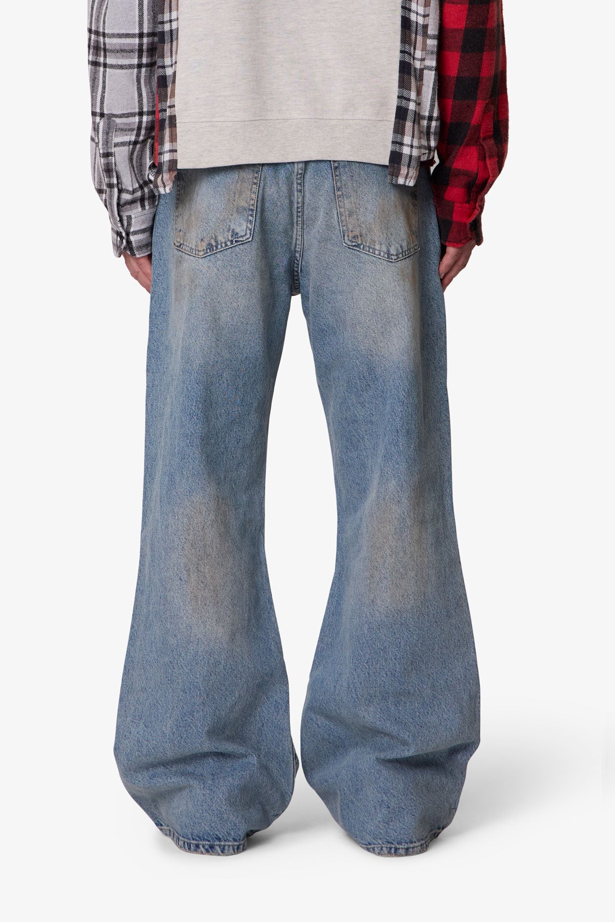 Stained Kick Flare Denim - Western Blue