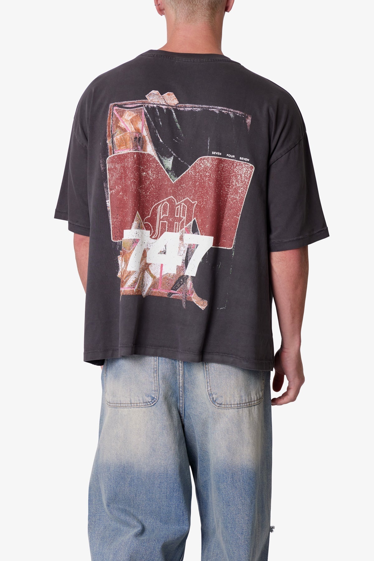 Still Life Printed Tee - Washed Black