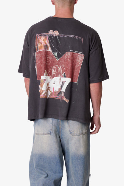 Still Life Printed Tee - Washed Black