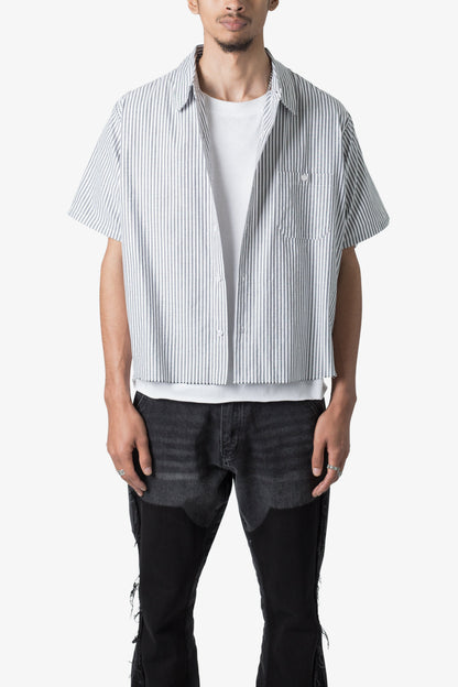 Striped S/S Shirt - Grey/White