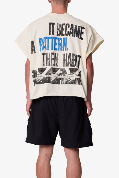 Stuck With Me Cut Off Tee - Off White