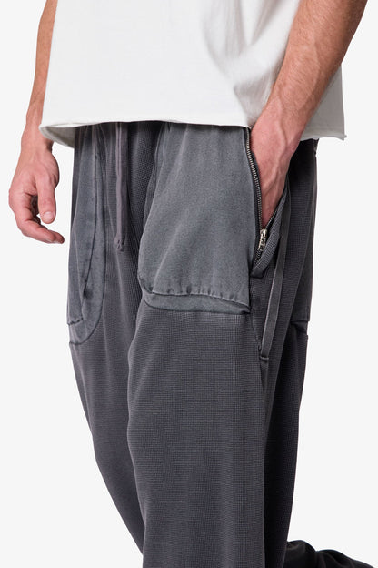 Thermal Cargo Sweatpants - Grey
