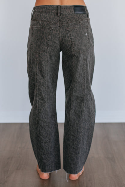 Sammie Hidden Jeans - Dark Cheetah