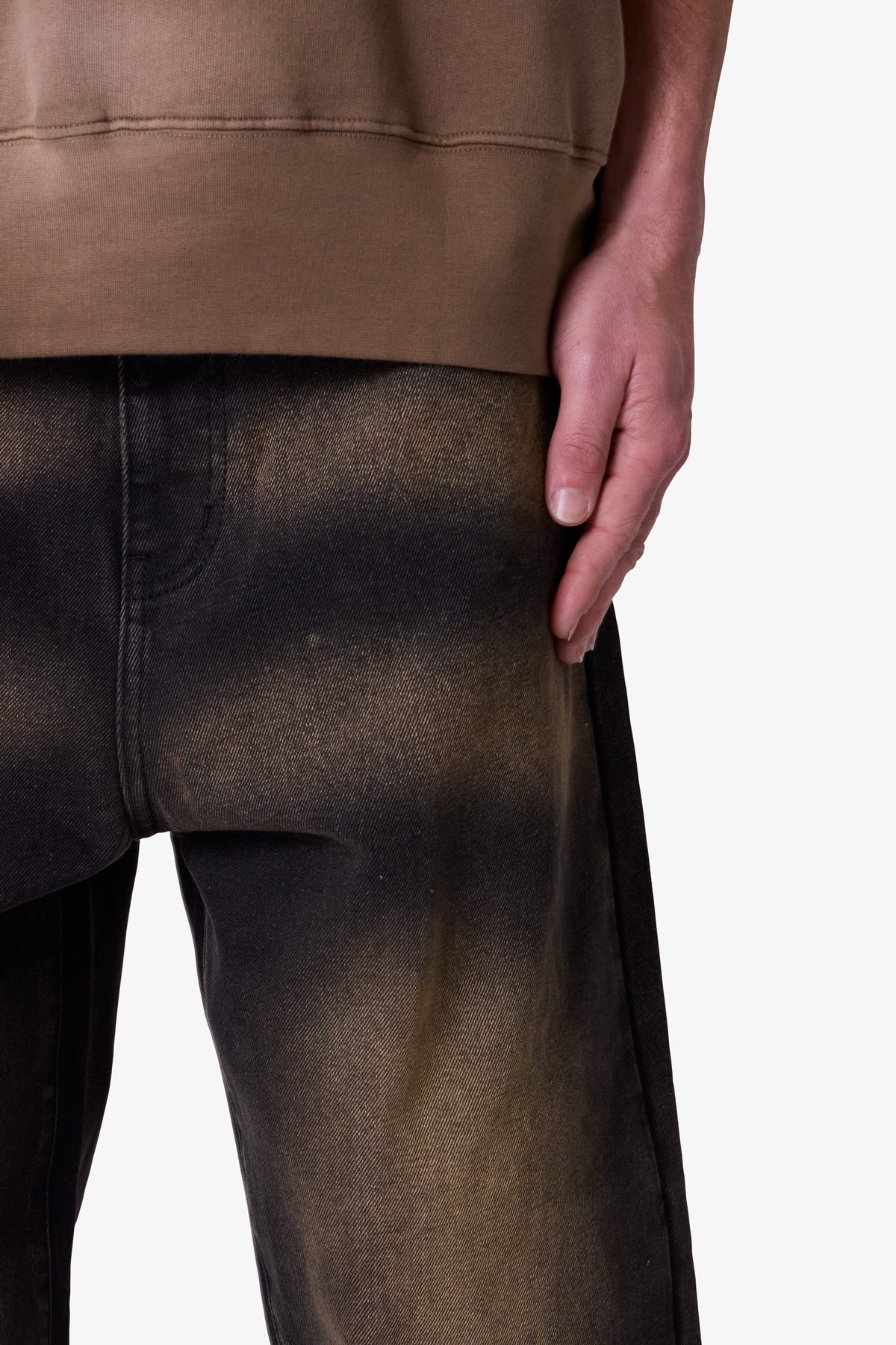 Ultra Baggy Dried Denim - Washed Black
