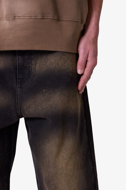 Ultra Baggy Dried Denim - Washed Black
