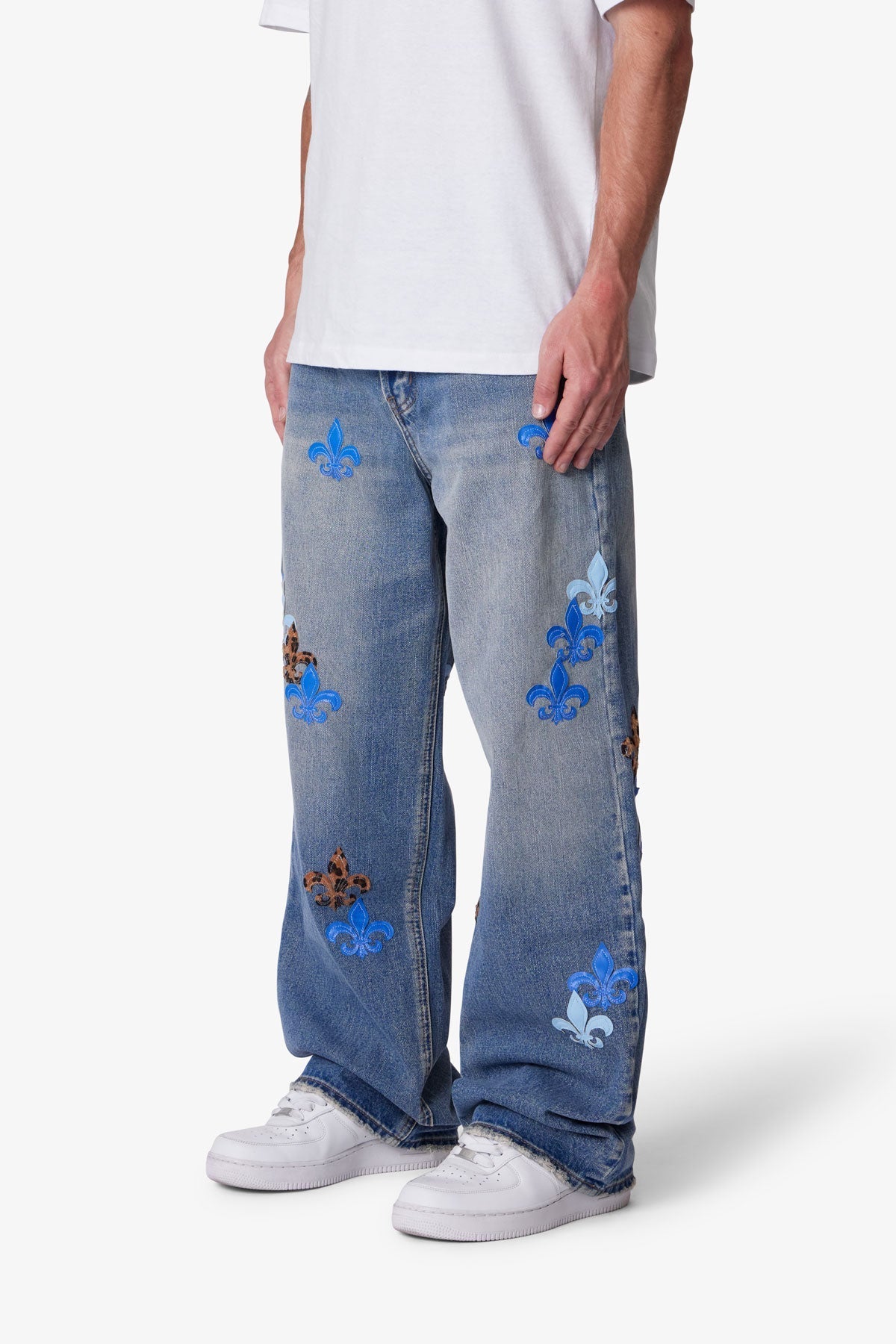 Ultra Baggy Fleur Denim - Blue