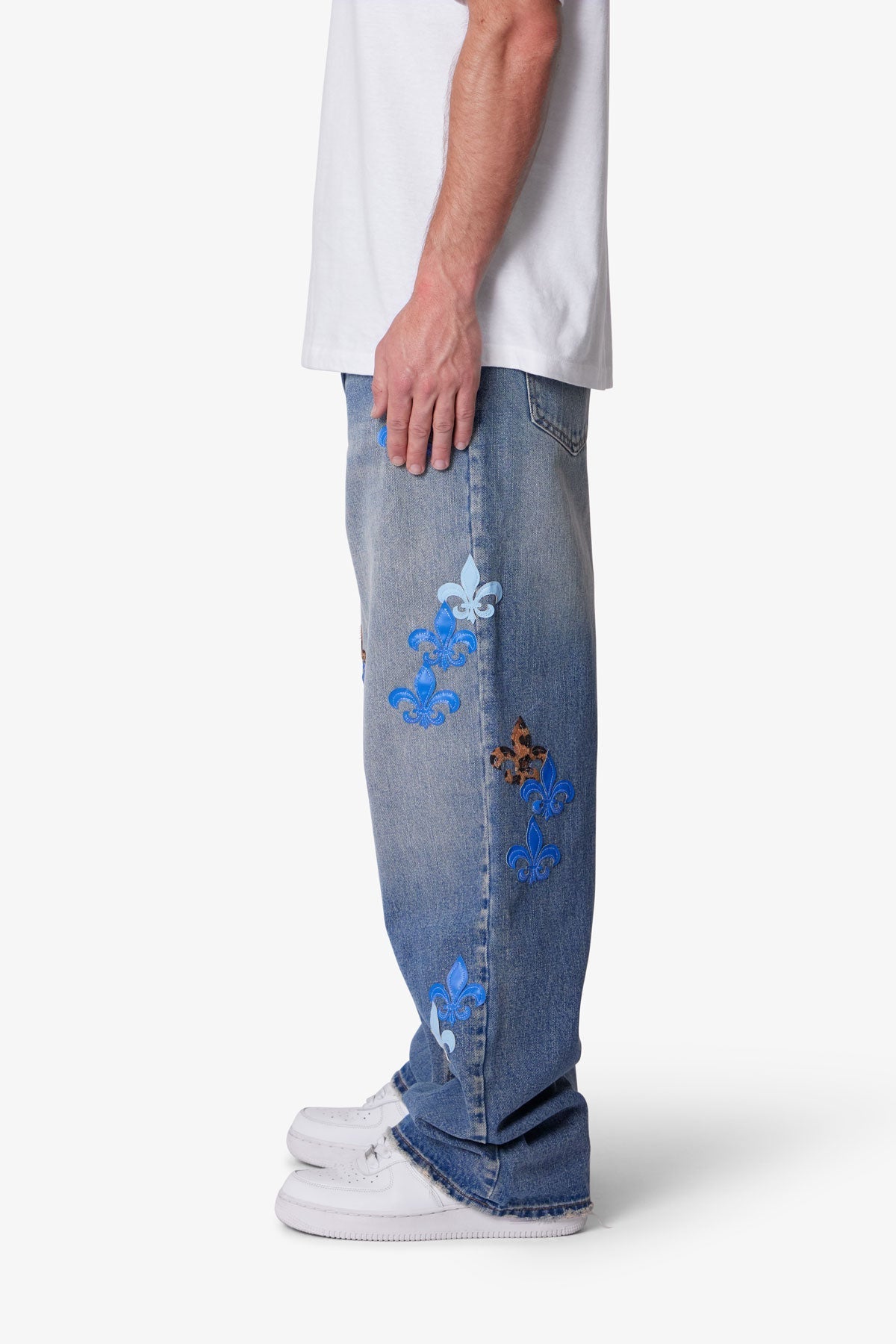 Ultra Baggy Fleur Denim - Blue