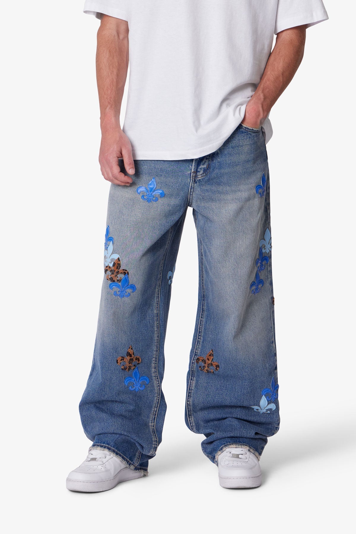 Ultra Baggy Fleur Denim - Blue