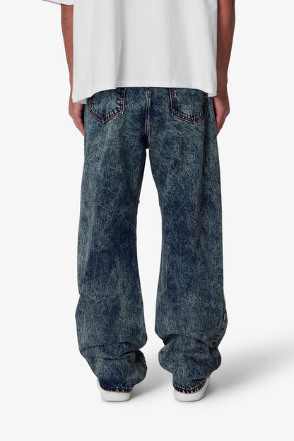 Ultra Baggy Lace Band Denim - Blue