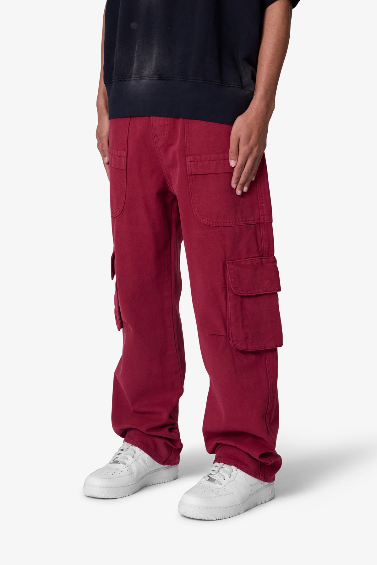 Ultra Baggy Pocketeer Denim - Burgundy