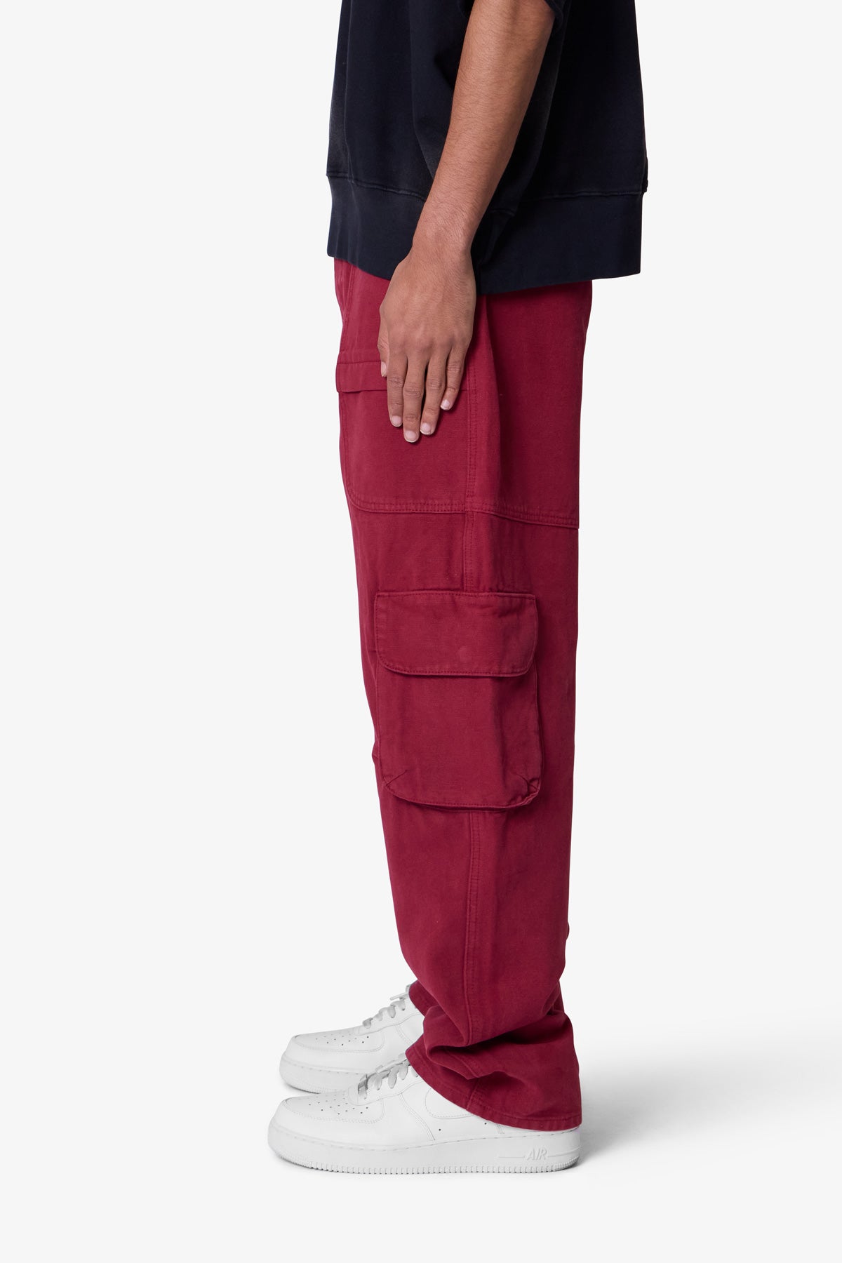 Ultra Baggy Pocketeer Denim - Burgundy
