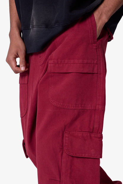 Ultra Baggy Pocketeer Denim - Burgundy