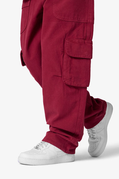 Ultra Baggy Pocketeer Denim - Burgundy