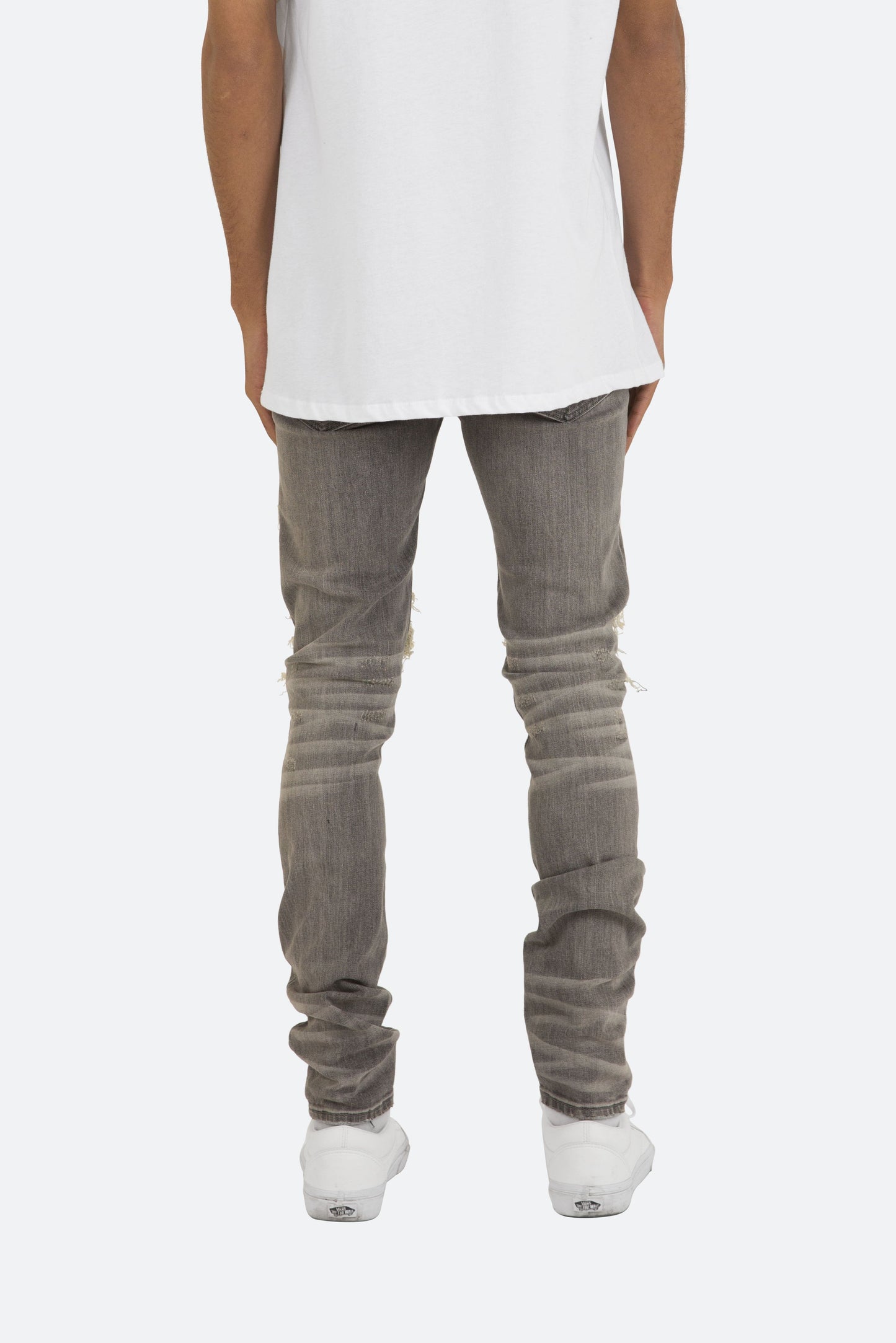 X284 Moto Skinny Denim - Grey/Blue