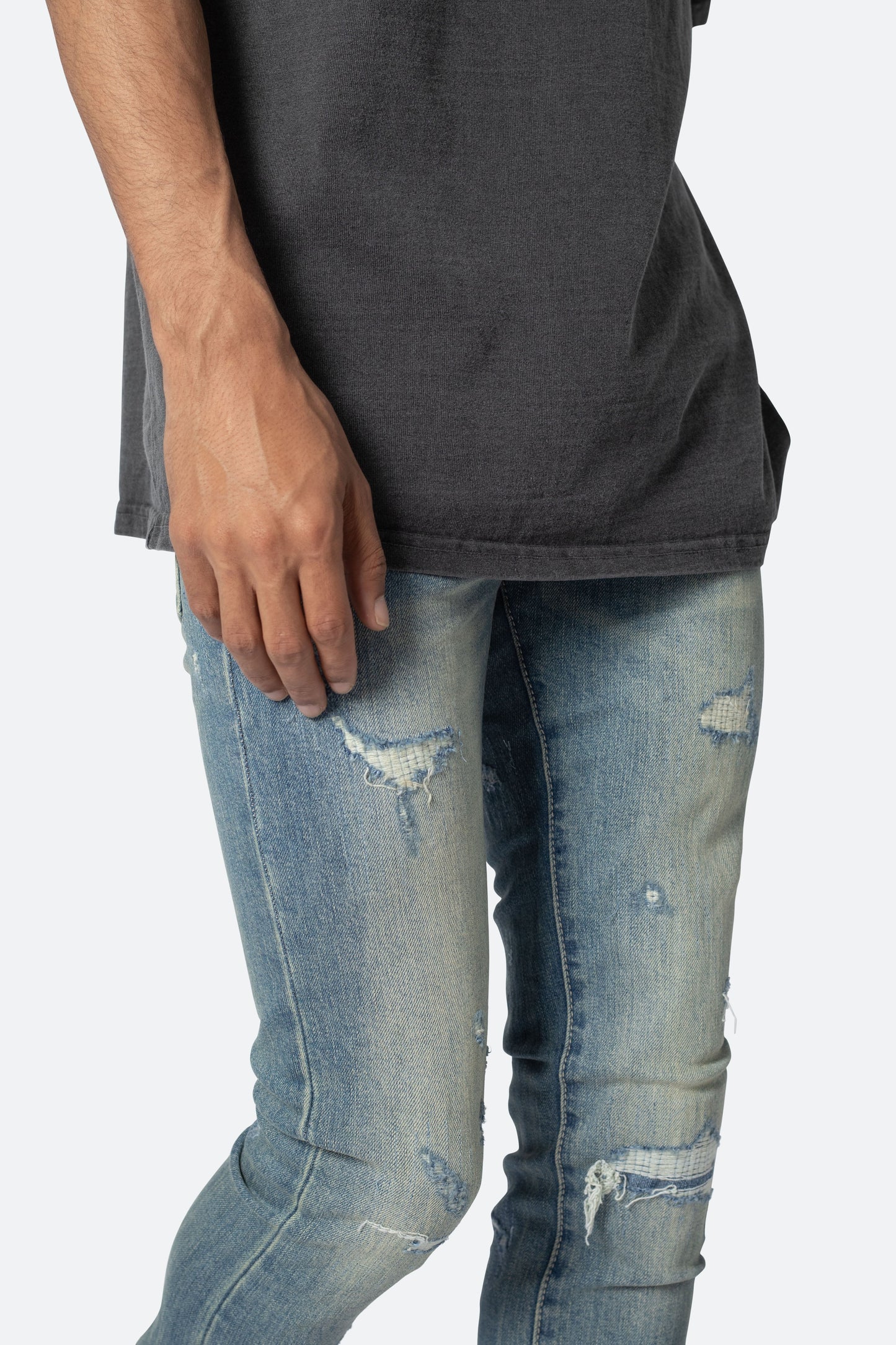 X503 Convertible Skinny Denim - Blue