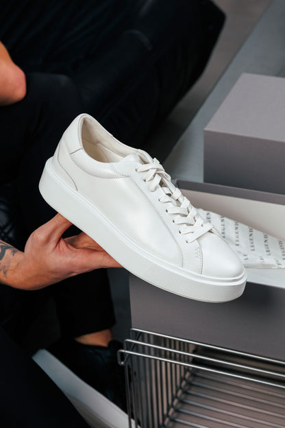 LEATHER TRAINER - WHITE
